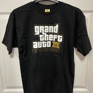 Rockstar Games Black & Gold Grand Theft Auto III Anniversary T-Shirt | Size MD